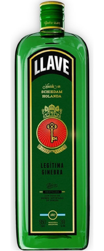 Ginebra Llave Cristal Legítima Destilada 700ml Argentina