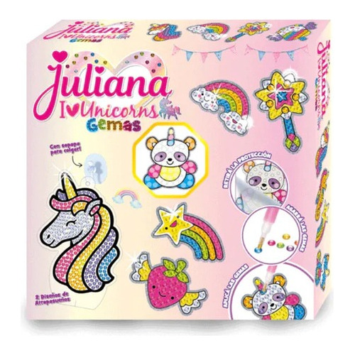 Juliana I Love Unicorns Gemas Sticker 