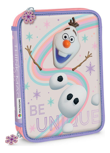 Canopla Cartuchera Multiscope 2 Pisos Frozen Squishy Olaf