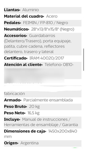 Bicicleta Hombre Philco Toscan Muy Buen Estado No La Pierdas Verde (Usado)