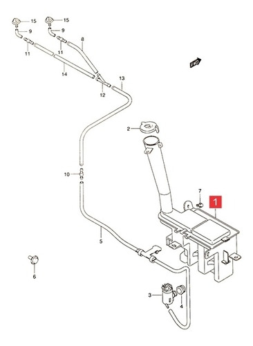 Deposito Agua Limpia Parabrisas Suzuki Celerio 2010-15