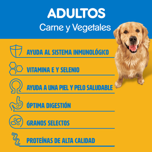 Imagen 8 de 9 de Alimento Pedigree Óptima Digestión Etapa 2 para perro adulto todos los tamaños sabor carne, pollo y cereales en bolsa de 21 kg