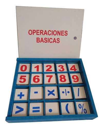 Operaciones Basicas Matematicas Didactico Madera Serigrafia