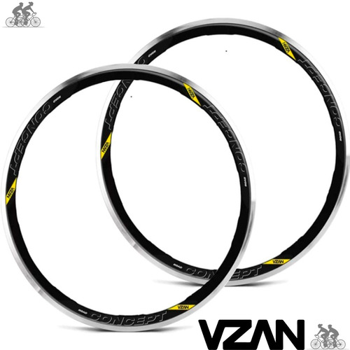 Aros Vzan 700 Concept Dianteiro 20 Furos E Traseiro 24 Furos