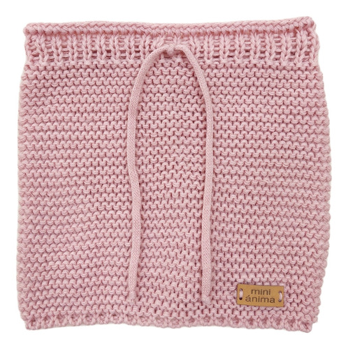 Cuello Mini Anima Tejido Abrigo Invierno Kids Bebe Rosa