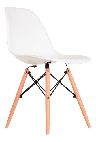 Silla de comedor Garden Life Eames, estructura color blanco, 1 unidad