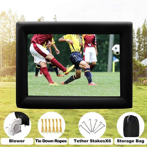 Imagen 5 de 7 de Step4fun 16.5ft Proyector Al Aire Libre Inflable Pantalla...
