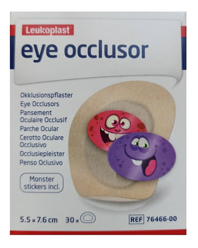 Parches Oculares Leukoplast 5.5 X 7.6 Cm. Caja X 30 Unidades