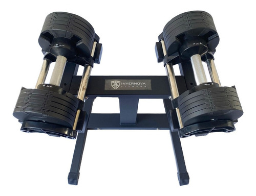 Set Mancuernas Ajust. 2kg A 20kg (incrementos De 2kg) + Rack