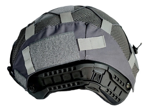 Forro Tactico Para Casco Kevlar O Airsoft Gris