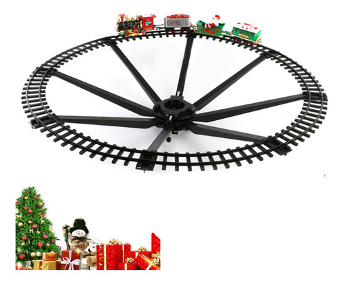 Árbol de Navidad eléctrico con sonido y luz para colgar en forma de vagón y tren navideño con personaje de color negro