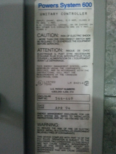 Control De Temperatura Y Húmedad (Usado)