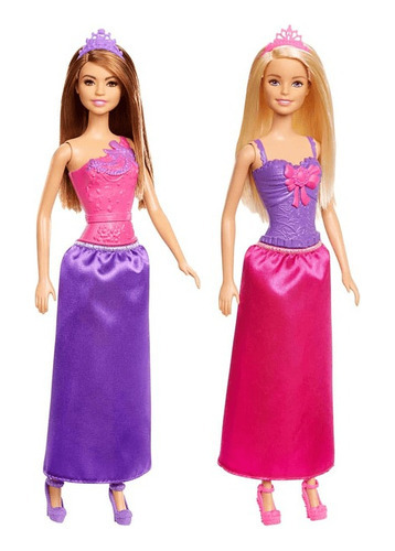 Barbie Princesas Pack De 2 Muñecas