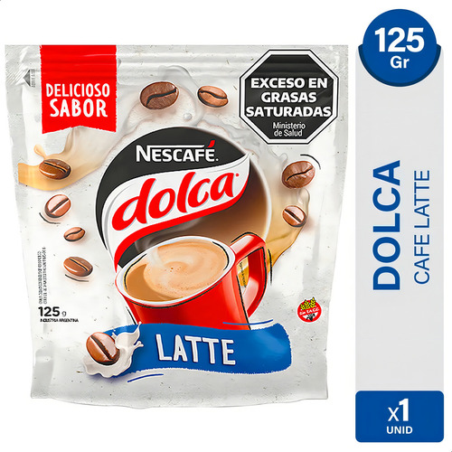 Café Instantáneo Latte Nescafe Dolca Doypack 125 Gr