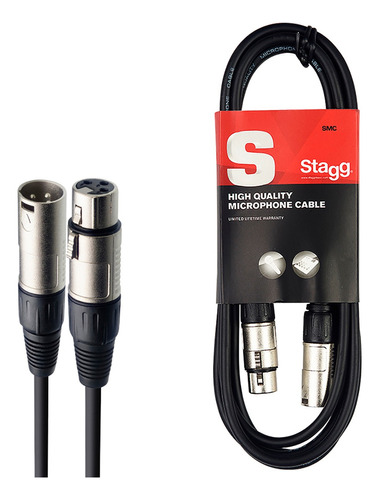 Cable Xlr (canon) 1m  Microfono Interconexion Stagg