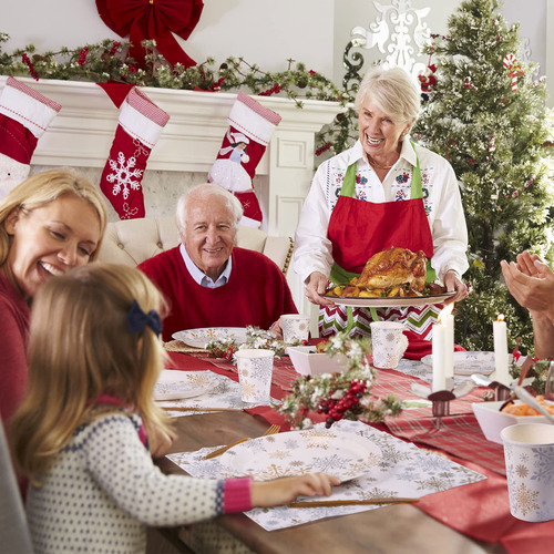 Platos Y Servilletas Navideñas Decorlife De Party Supplies,