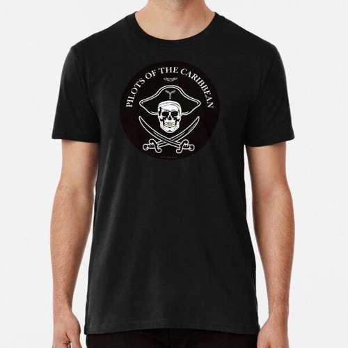 Remera Pilotos Del Caribe Skull And Cutlass Propeller On Hat