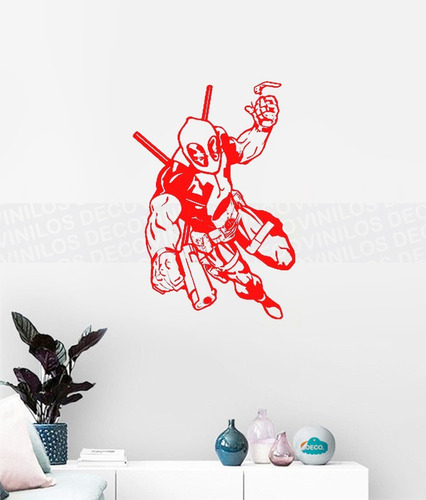Vinilo Decorativo Personalizado Deadpool Solo