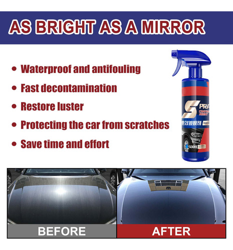 Cera En Aerosol Para Automóviles Con Revestimiento Superior,