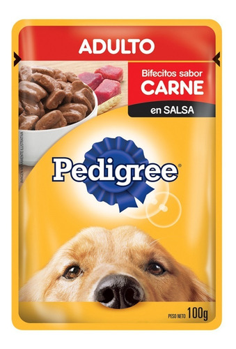 Pouch Pedigree Adulto Carne En Salsa X 100 Grs