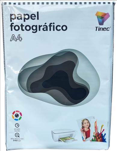 100 Hojas Papel Fotografico Glossy Tamaño A4