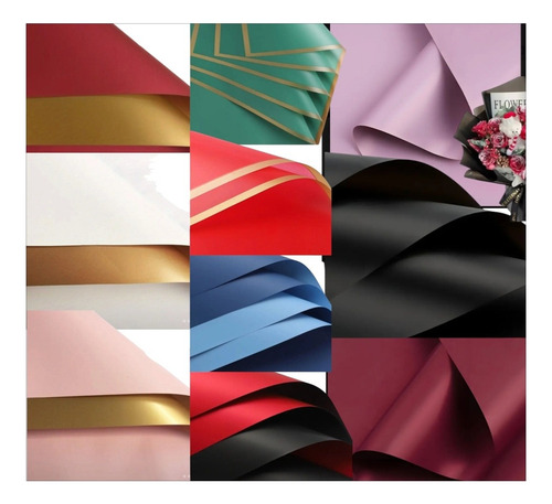 50 Pcs De Papel Coreano,para Ramos 5pcs De Diferente Color Surtido