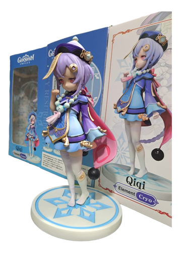 Figura Anime Genshin Impact Qiqi Element Cryo 22 Cm Altura 