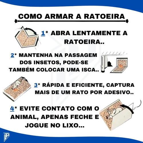Imagem 4 de 7 de Kit 10 Ratoeira Adesiva Armadilha Pega Ratos E Pragas