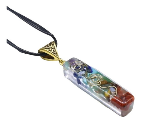 Collar Con Colgante De Orgonita 7 Chakras Proteccion