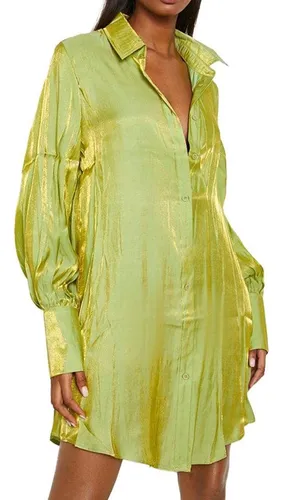 Vestido chemise largo hotsell