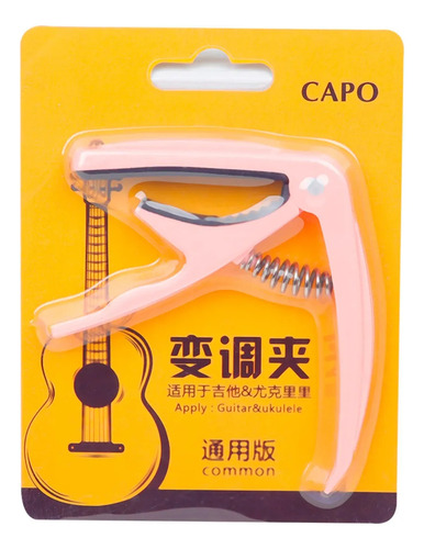 Guitarra Capo Cambio Rápido Accesorios De Guitarra Rosado