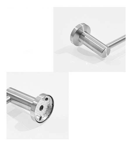 Porta Toalla Toallero Baño Barra 60 Cm Acero Inoxidable