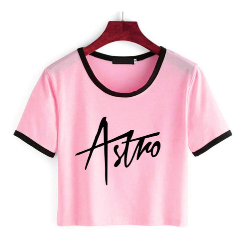 Remera Corta Astro Kpop Varios Diseños