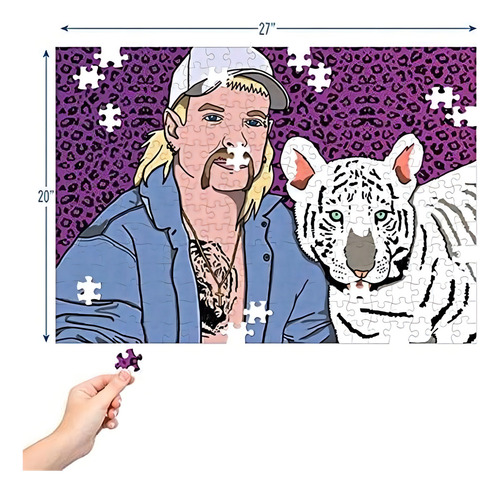 Rompecabezas Gentle Joe Tiger King, pieza de cultura pop de
