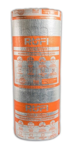 Imagen 1 de 5 de Aislante Membrana Termico Isolant 5mm Rufi Aluminizada