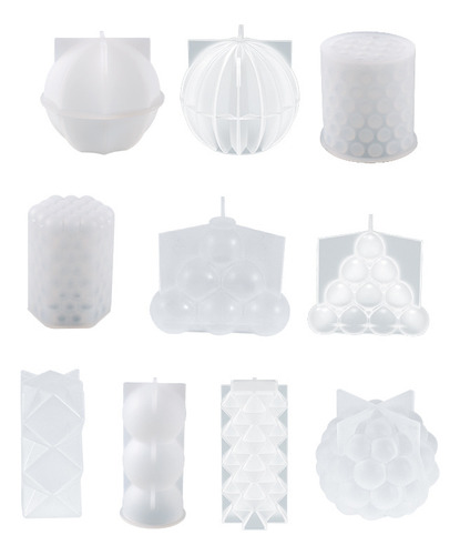 Molde De Silicona For Vela Orb Lantern Lunares
