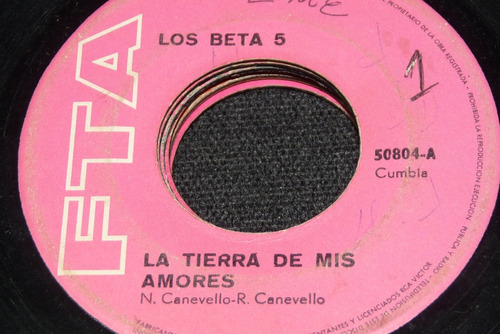 Jch- Los Beta 5 La Tierra De Mis Amores Cumbia Peru 45 Rpm