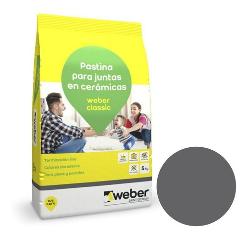 Pastina Weber Classic 5 Kg Antihongo Impermeable Acabad Fino