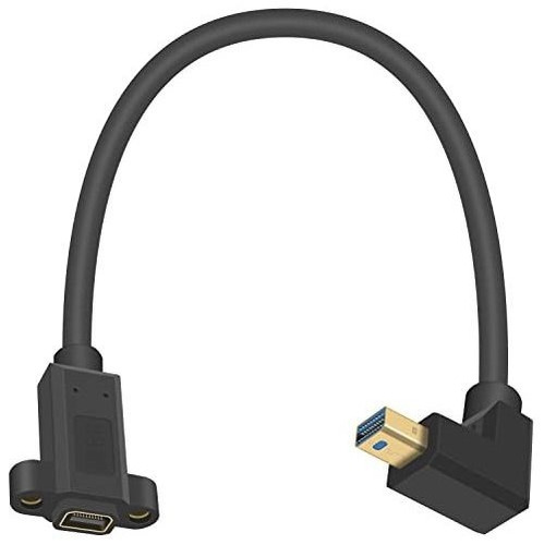 Cable De Extensión Mini Displayport De 90 Grados De Poyiccot