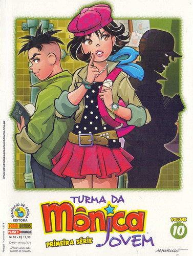 Turma da Mônica Jovem: Primeira Série - Volume 10, de Mauricio de Sousa. Editora Panini Brasil LTDA, capa mole em português, 2018