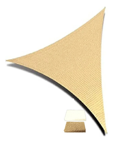 Lona Toldo Vela Sombra Triangular 3x3x3 Mts Anti Uv Color Be