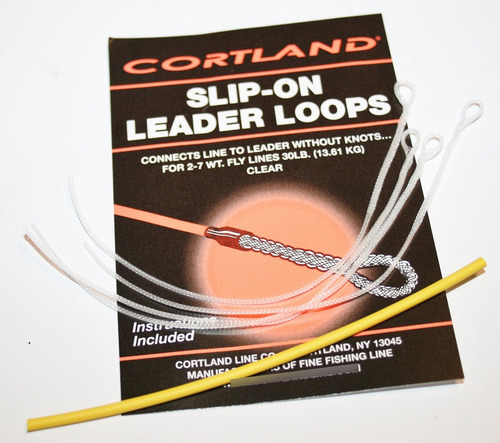 Cortland Line Slip-on Leader Loops Negro Alfonbrilla Para