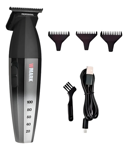 Wmark Trimmer Patillera Inalambrica Pelo Silver Ng-325 3c