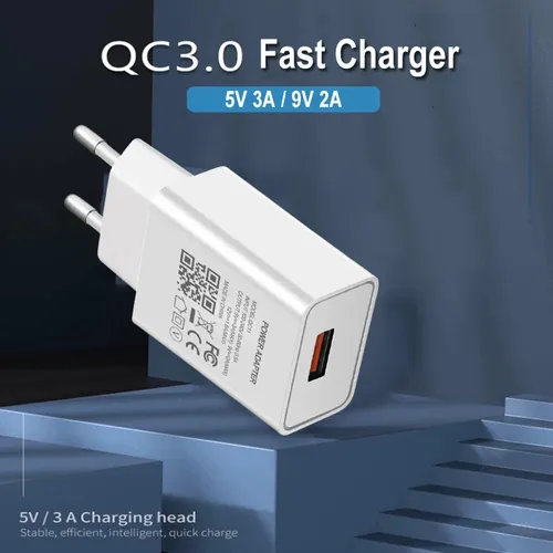 Cargador Usb-c Carga Rápida Inteligente 3a 18w Con Cert Sec