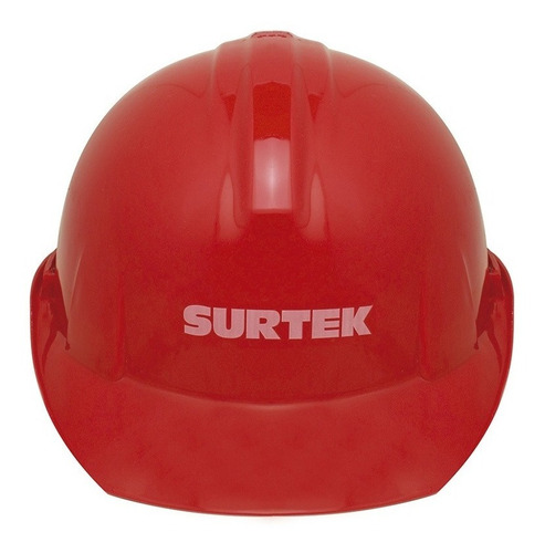 Casco Seguridad Ajuste Intervalos Polietileno Rojo Surtek