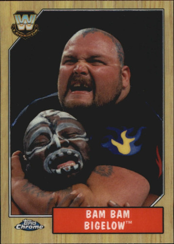 2008 Topps Heritage Iii Chrome Wwe #80 Bam Bam Bigelow L