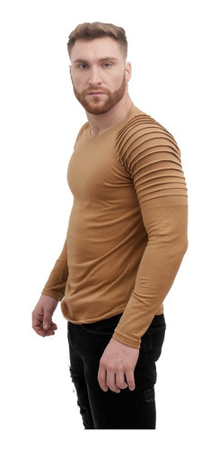 Imagen 2 de 8 de Remera Hombre Pack 2 Manga Larga Ultima Modelo Importad A15
