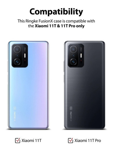 Imagen 4 de 8 de Funda Para Xiaomi 11t & 11t Pro Ringke Fusion X Anti Impacto