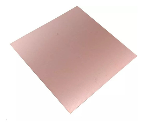 Plaqueta Placa Pcb 10 X 10cm Doble Faz Epoxi Baño Cobre