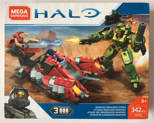 Halo Mega Construx Banished Marauder Strike Fvk35 342p Mecha (Usado)